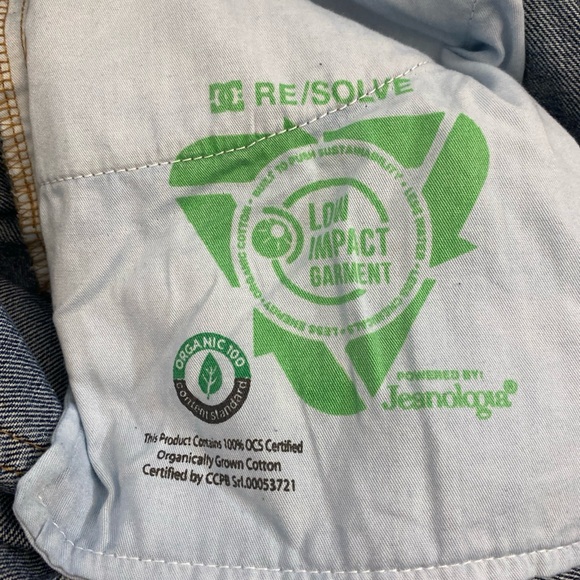 DC Jeans Worker Baggy Men’s Blue Denim Jeans Button Front Actual Measures 36x30 - Picture 14 of 15